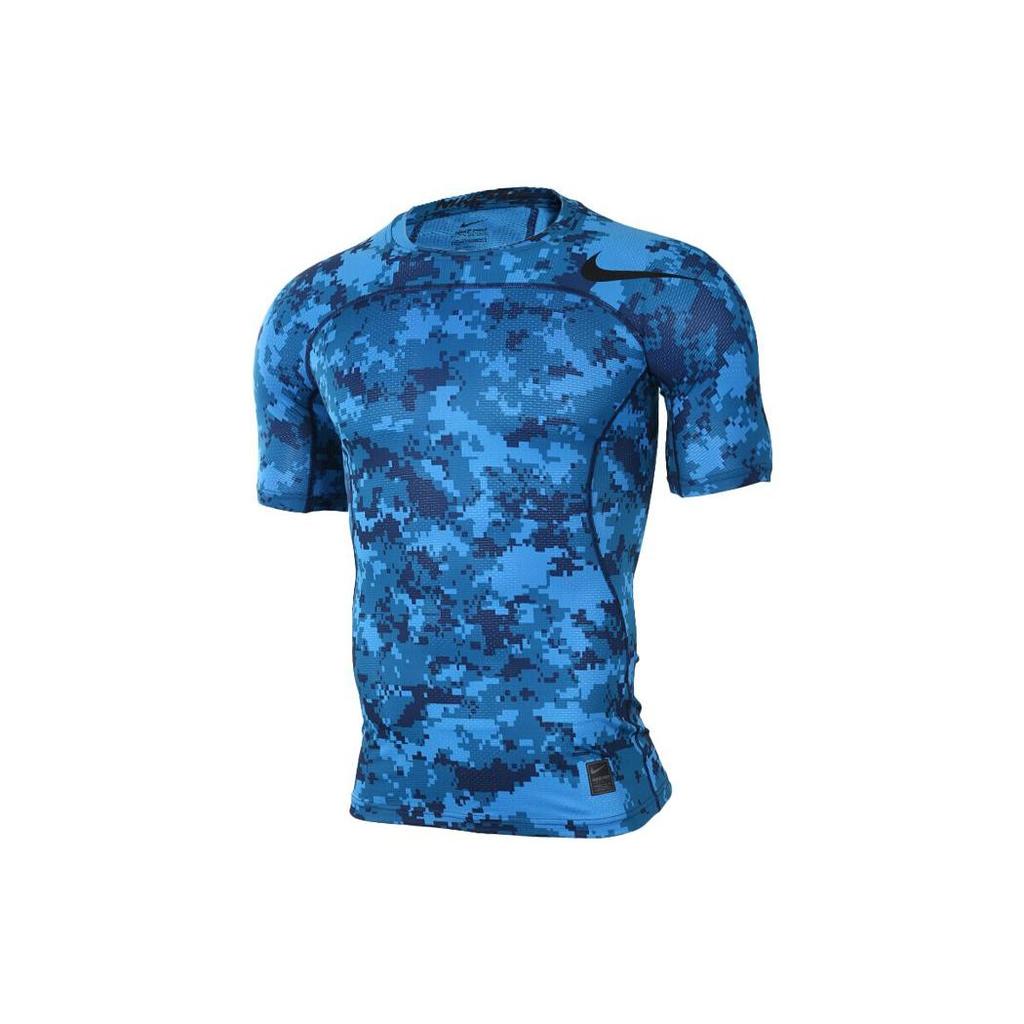 Nike T Shirts Men's Blue Crew Neck Moderate Straight Fit 828177-457