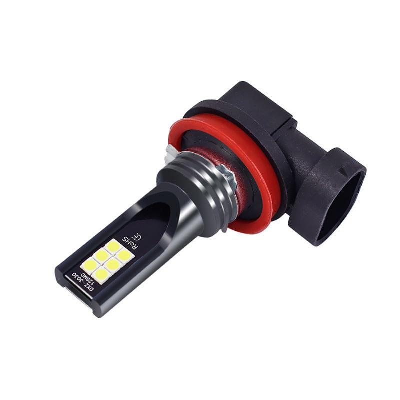 LED Car Bulb: H1 H3 3030 12SMD Front Fog Light & H4 H7 H8 H11 9005 Headlight.