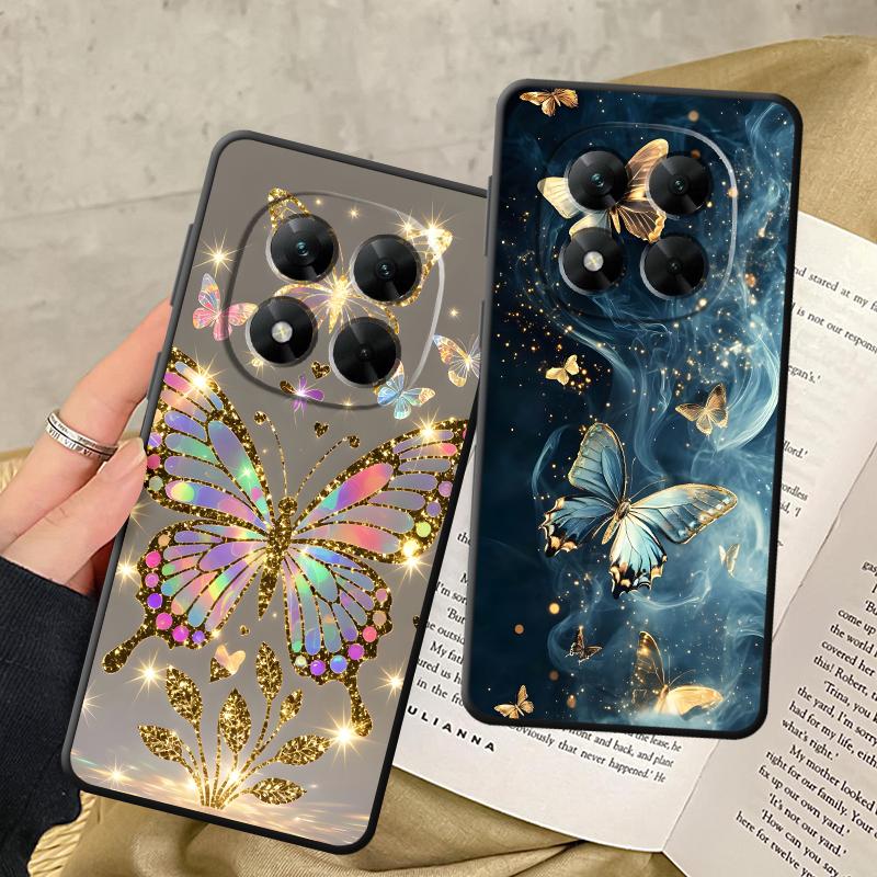 Creative Cartoon Butterfly Funda Phone Cover Case for Xiaomi Redmi Note 11 10S 9S 12 Pro 7 8 9 13 Pro Plus 10 11s 12s 14