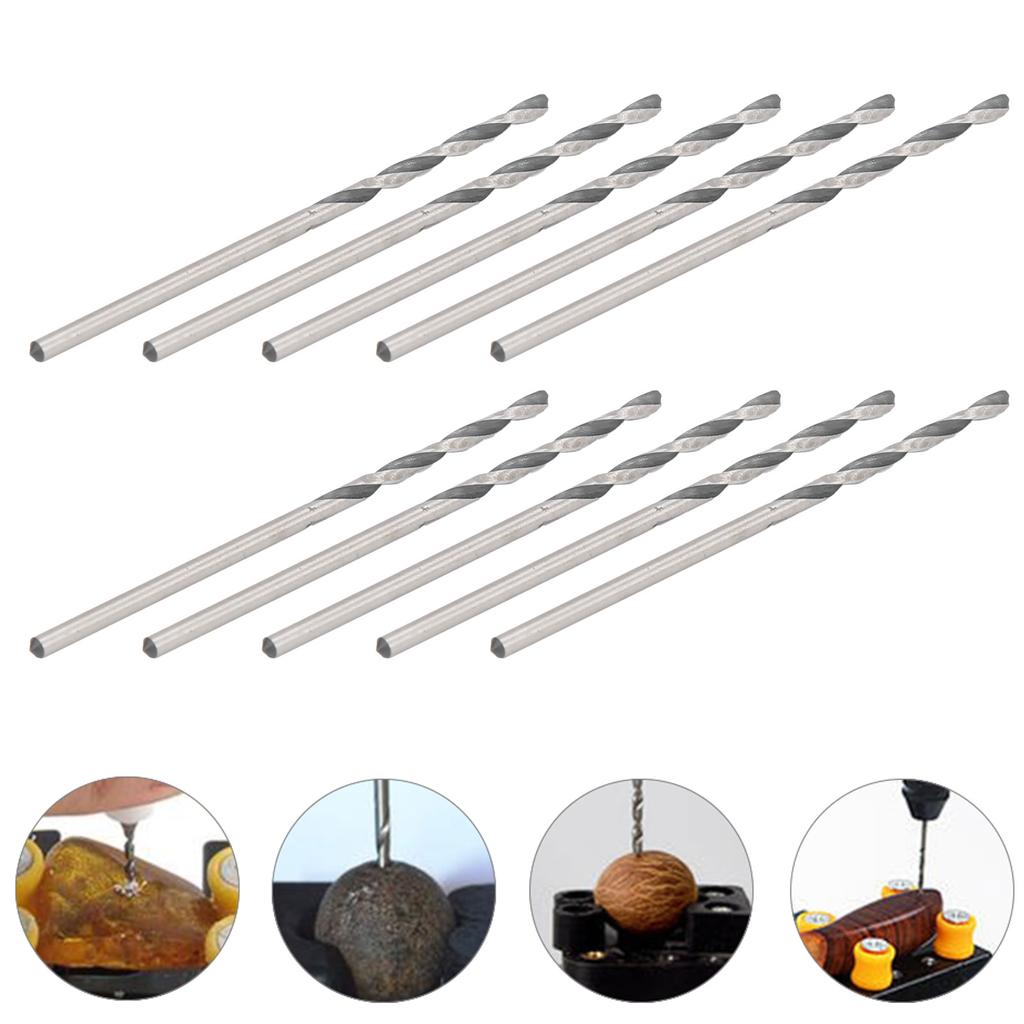 10Pcs Straight Shank Twist Drill Bits for Jewelry Beads Punch Drilling Tools 1.6mm