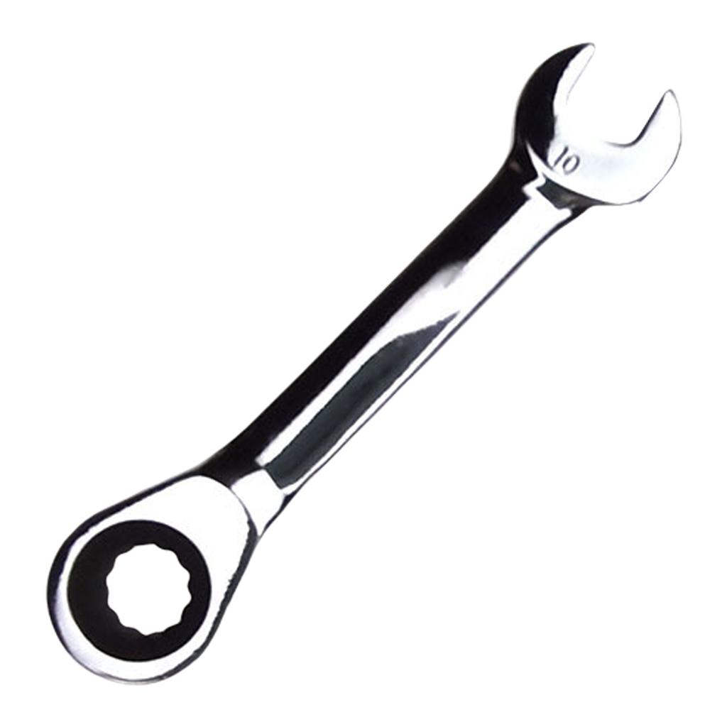 Ratchet Socket Wrench 8-18mm Short Handle Ratchet Wrench Combination Wrench Quick Open Spanner Hand Repair Tool