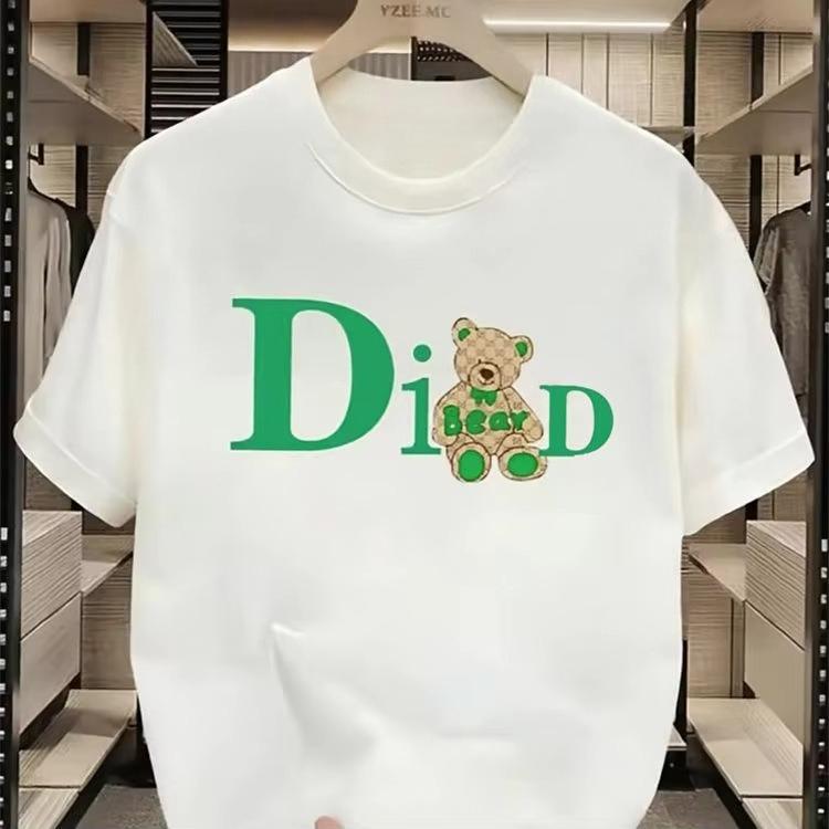 2026 summer new Fashion Short Sleeve New Tshirt Summer Unisex pure Cotton Trend Casual Half Sleeve Top Crewneck Print 2XL