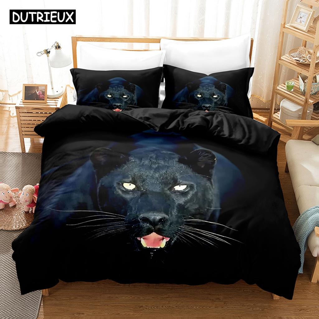 Set Biancheria da Letto 3D Il Leopardo Set Copripiumino Con Federe Letto Singolo Matrimoniale Queen King Biancheria da Letto