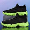 Men Shoes New Comfortable High-top Walking Shoes Women Lightweight Fashion Casual Sneakers Breathable Slip On Mens Loafers Black