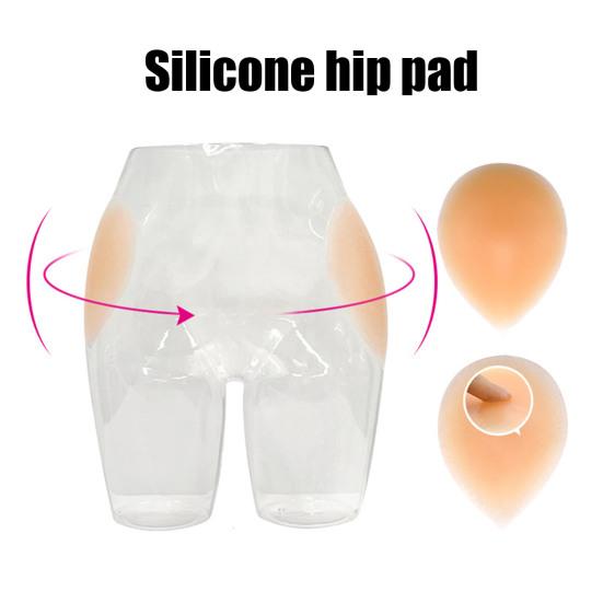 1 Pair Silicone Hip Pads Self-adhesive Invisible Hip Enhancer Shapewear Reusable Washable Women Butt Cushion Hip Dip Filler Corrector