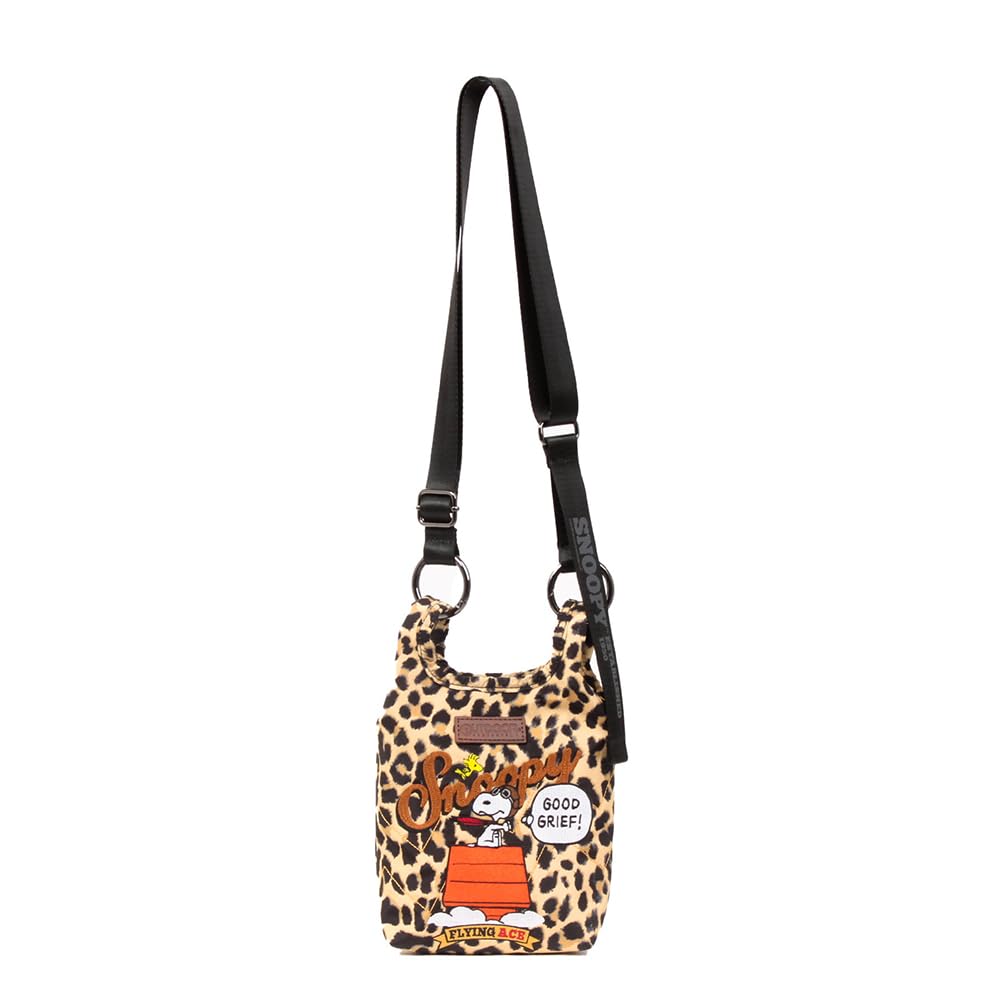 Collection Snoopy Mini Shoulder Bag ODB039 Leopard Print OUTDOOR PRODUCTSPEANUTS