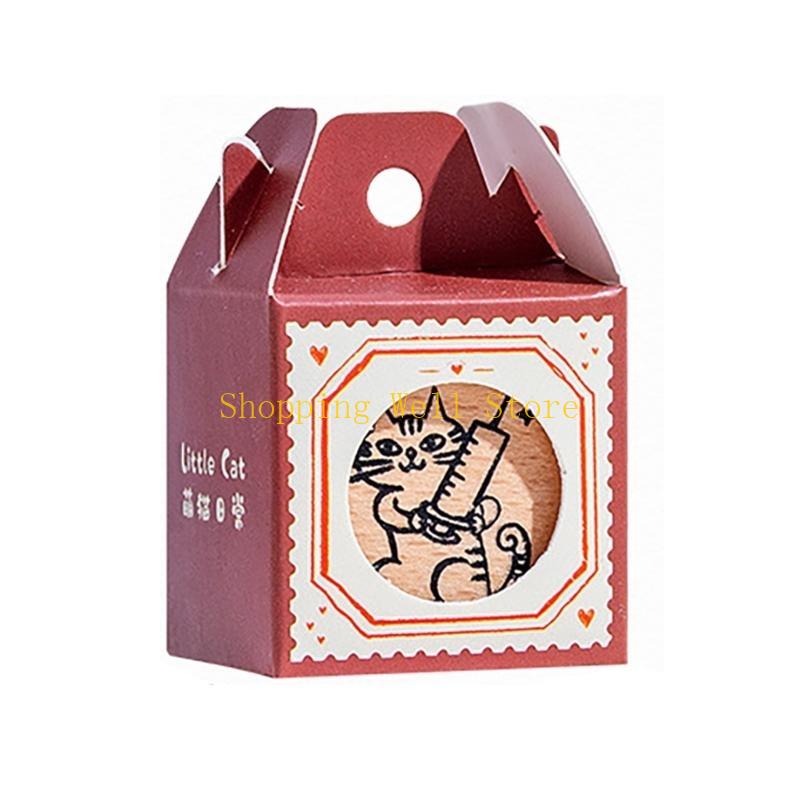 KX4B Cats Series Stamp Scrapbooking Decorative Stamp Rubber Stamp Animal Stamp for Crafts