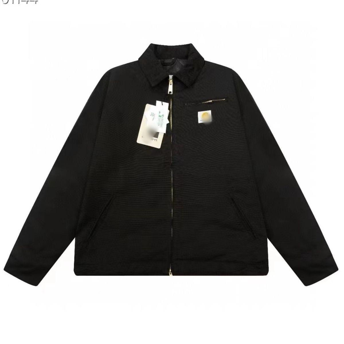 Unisex Detroit Wash-Worn Workwear Lapel Jacket - American Trendy Brand Medium