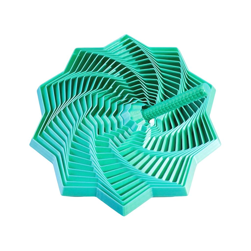 3D Printed, Foldable Polygonal Decompression Toy, Spiral Tower Irritating Star