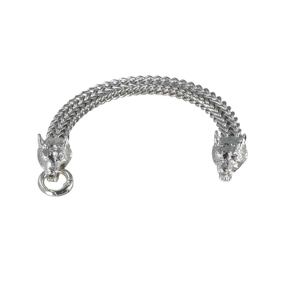 Locomotive Cool Guy Viking Zinc Zinc Alloy Men Bracelet Wolf Head Bracelet Fashion Jewelry Exquisite Gift