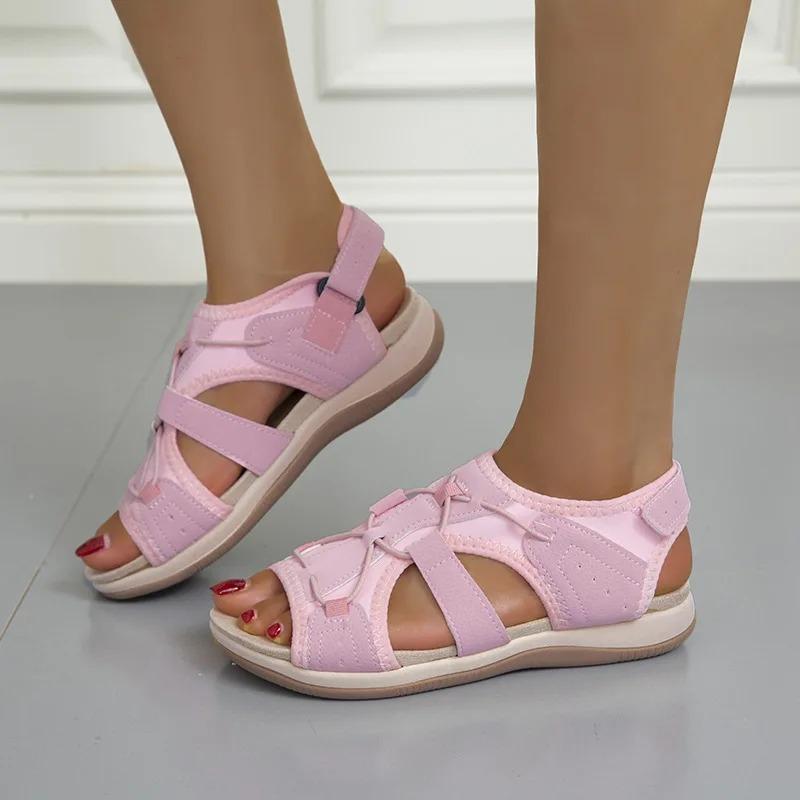 Sandalias Planas Deportivas Para Mujer, Zapatos Informales De Moda, Zapatillas De Malla Para Caminar, Correr, Playa, Tendencia,