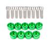 Universal 8mm 9pcs JDM Aluminum Fender Washers and Bolt for Honda Air Inlet Manifold Engine