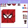 Spiderman Themen Geburtstagsparty Zubehör Set Rote Masken Pappteller Becher Servietten Und Besteck