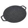Korean Style Barbecue Round Plate Smokeless Round Griddle for Home Camping Indoor Outdoor Grilling 34cm