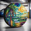1pc, Outdoor Adventure Gear Tire Covers Beach Vibes_1 (3) Versatile Fabric, Without Electricity J For Rain And Dust Proof
