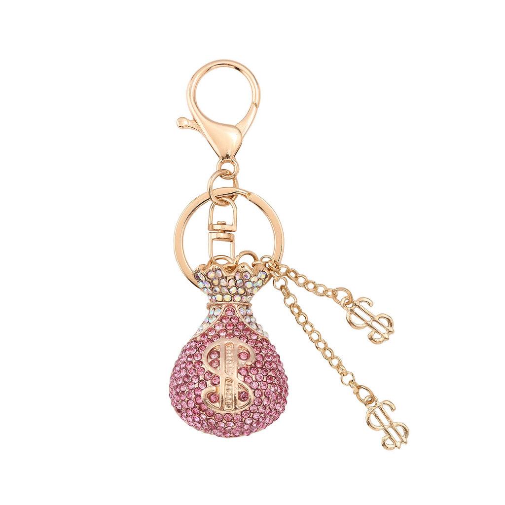 Vintage Style Metal Keychain With Gold Coin Wallet For Women And Giftgiving