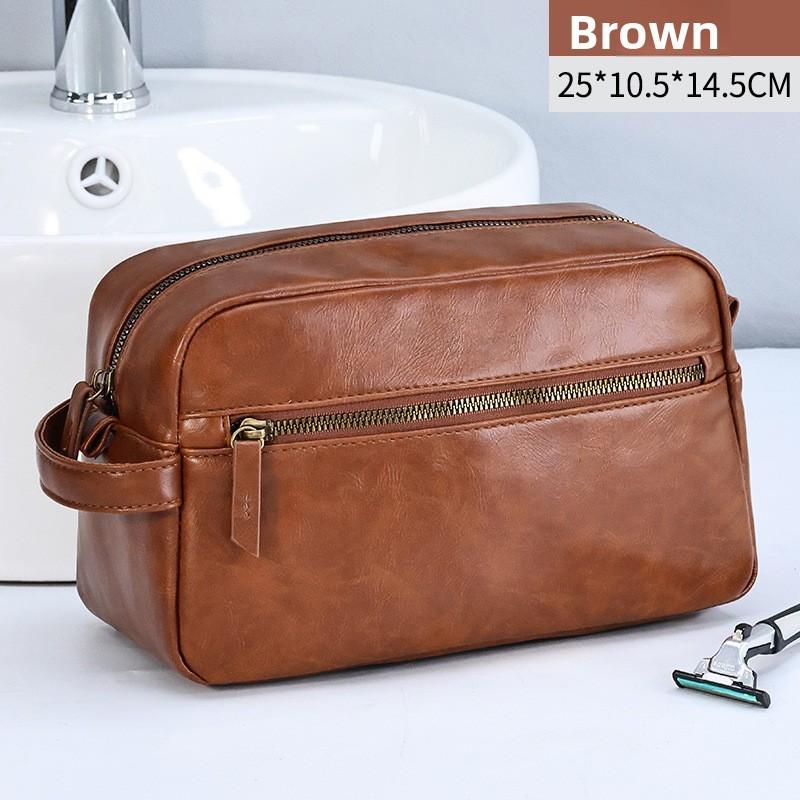 Travel Makeup Bag With Pu Material And Multiple Compartments For Business And Personal Use