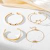 2023 Bracelet Cat Cute Gold Luxury Bracelet Fashion Charm Sexy Diamond Elegant Woman Bracelet 4pcs Set Bracelet