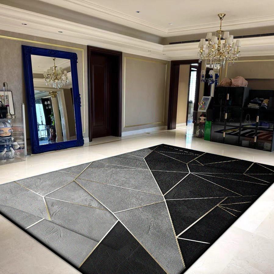 Geometric Large Area Living Room Rugs Decoration Household Foldable Washable Carpets for Bedroom 200x300 Lounge Soft Floor Mat