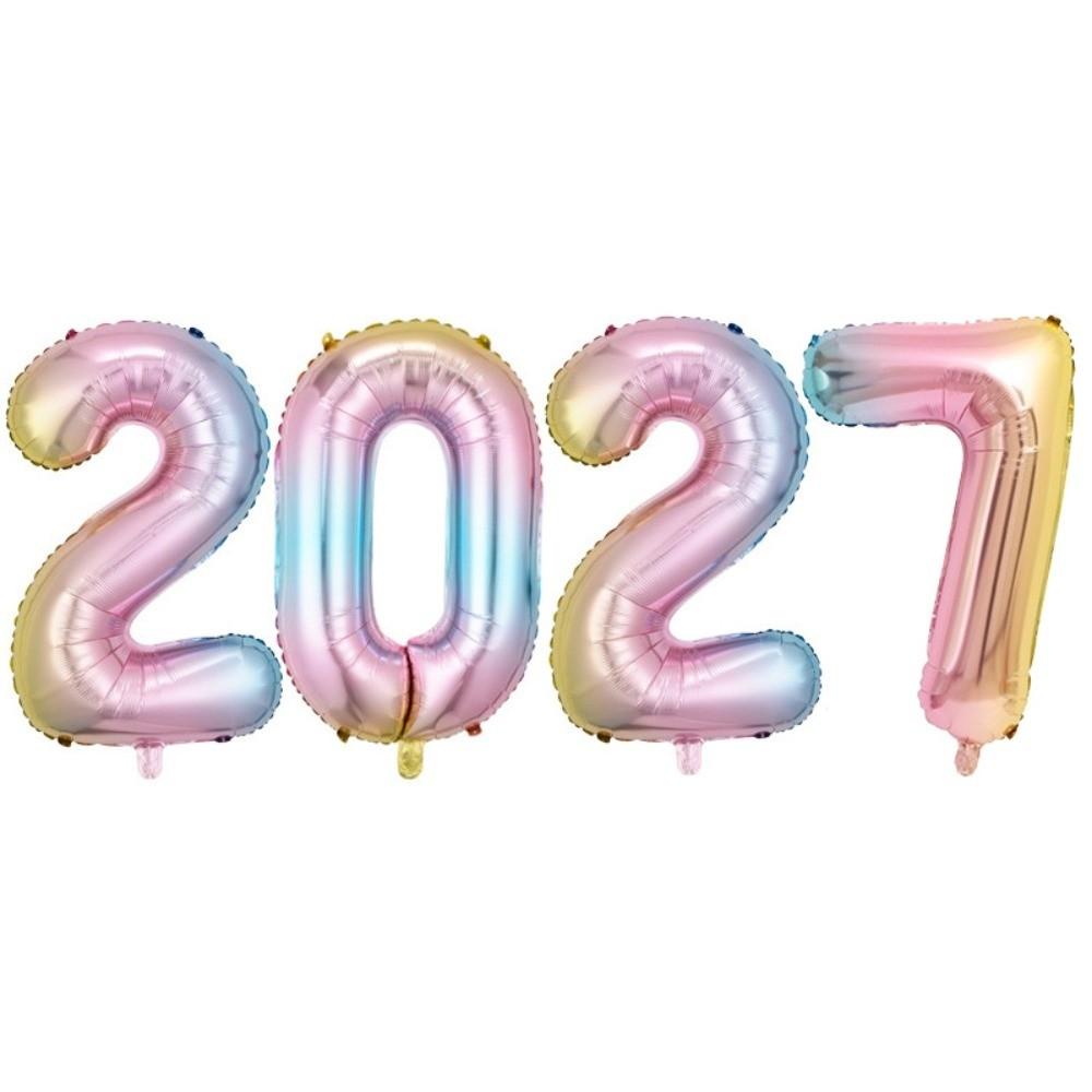 Large Size 2027 Number Foil Balloons Photo Props Home Decor Balloons Number Balloons Party Decor