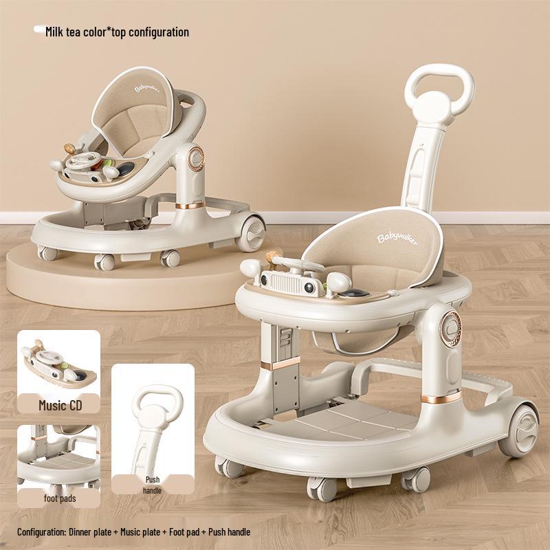 Two-in-One Baby Walker & Learning Push Car for Boys and Girls - Non-Slip, Anti-Tip Design