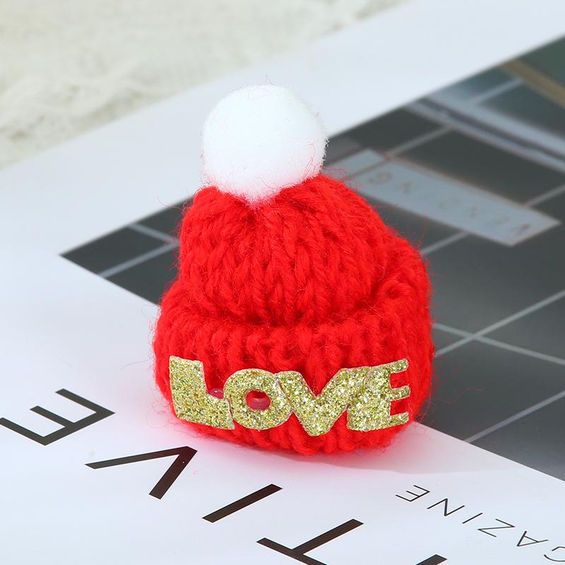 1pcs Mini Christmas Knit Hat Scarf DIY Wine Bottle Cover Decor Mini Woolen Hat Wine Bottle Decorative Hat DIY Handmade