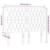 3116719 vidaXL Têtes de lit 4 pcs Vert foncé 72x7x78-88 cm Velours