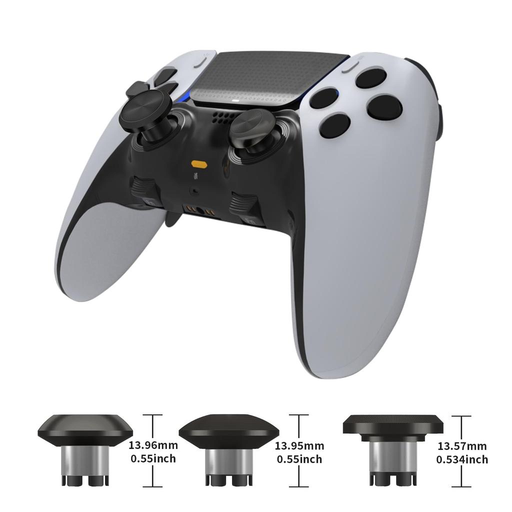 Metal Thumbsticks for PS5 Edge Metal Back Paddle Trigger Button Replacement Accessory Parts for PS5 DualSense Analog Controller, Joysticks,