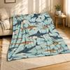 Shark Coral Fleece Blanket