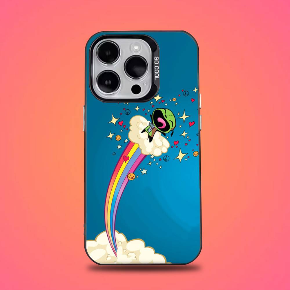 Cartoon I-Invader Zim Gir Phone Case For iPhone 16,15,14,13,12,11,Pro,Max,Plus,Mini,XS,SE Anti Fall Black Matte Hard Bumper