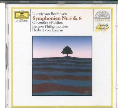 CD L. VAN BEETHOVEN - Symphonien Nr. 5 & 8  4190512 Nicht Japan Klassik Gebraucht