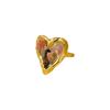 Light Luxury Heart-shaped Stone Ring Vintage Rhinestone Opening Ring Bohemian Ring  Women Men