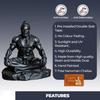 Lord Hanuman Idol for Car Dashboard, Home, Office Desk – Hanuman Murti for Peace, Positivity, Good Luck, Success, and Prosperity – Black Matte Finish
