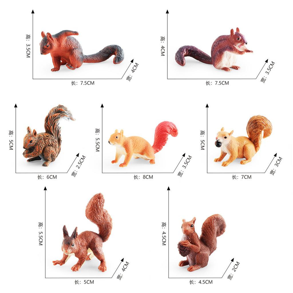 Realistic Miniature Squirrel Model For Desktop Decoration Perfect For Nature Lovers