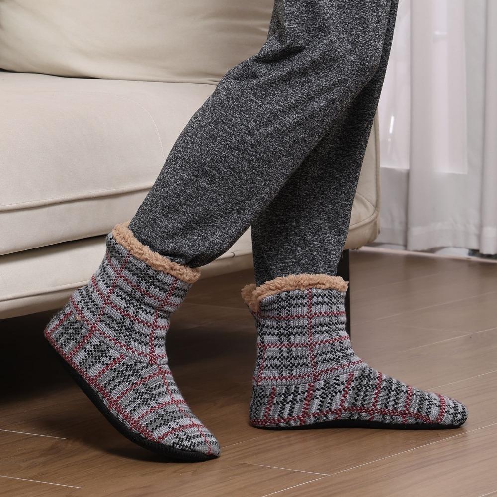 

Plush Thick Thermal Socks Stripe Winter Warm Socks Fashion Fleece Floor Socks Home Style 5