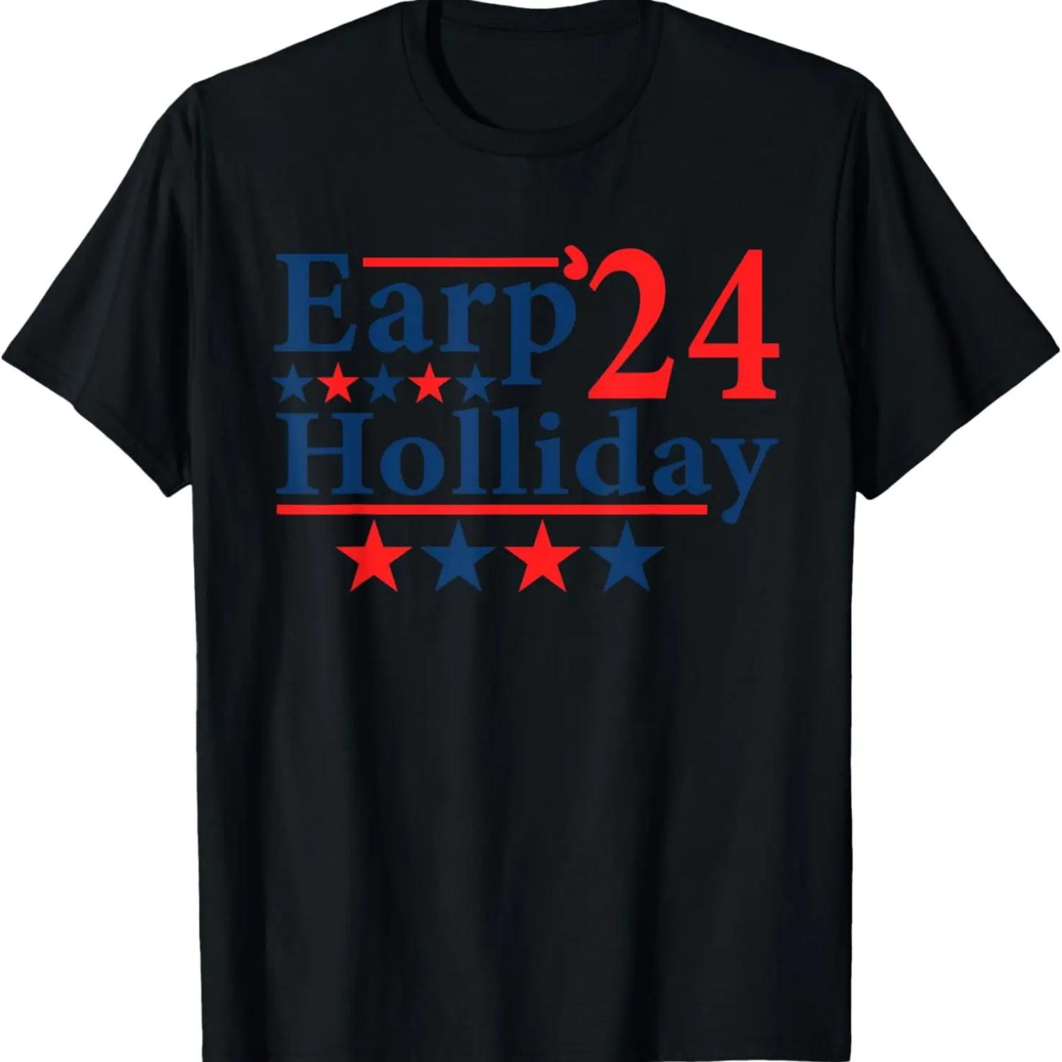 

Earp Holliday 2024 Election Funny Parody Western T-Shirt XXXXXL чёрный