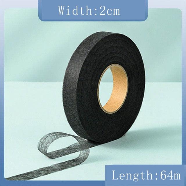 64M Roll Non-woven Double-side Interlining Adhesive Fabric Cloth Apparel Iron On Hem Tape Edge Shorten Pants DIY Sewing Tool