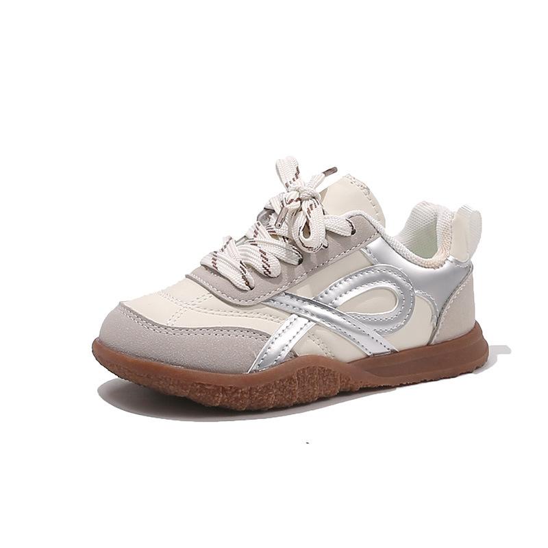 Girls board shoes thin breathable baby princess sneakers 2025 summer new boys silver non-slip German training shoes
