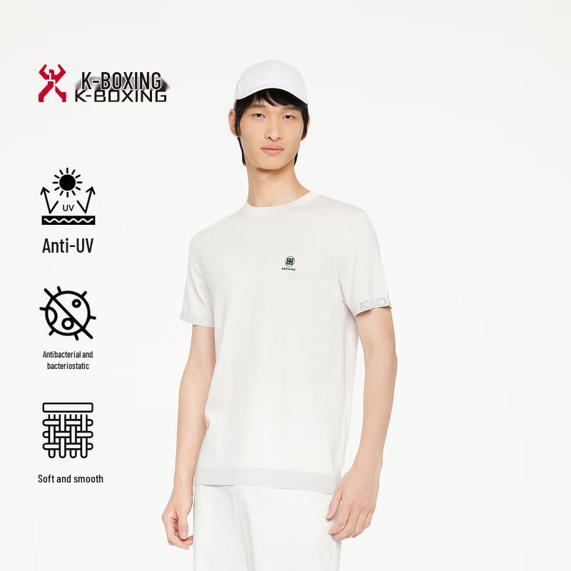 

K-Boxing Men s 5A Antibacterial UV Protection Casual Short Sleeve T-shirt L