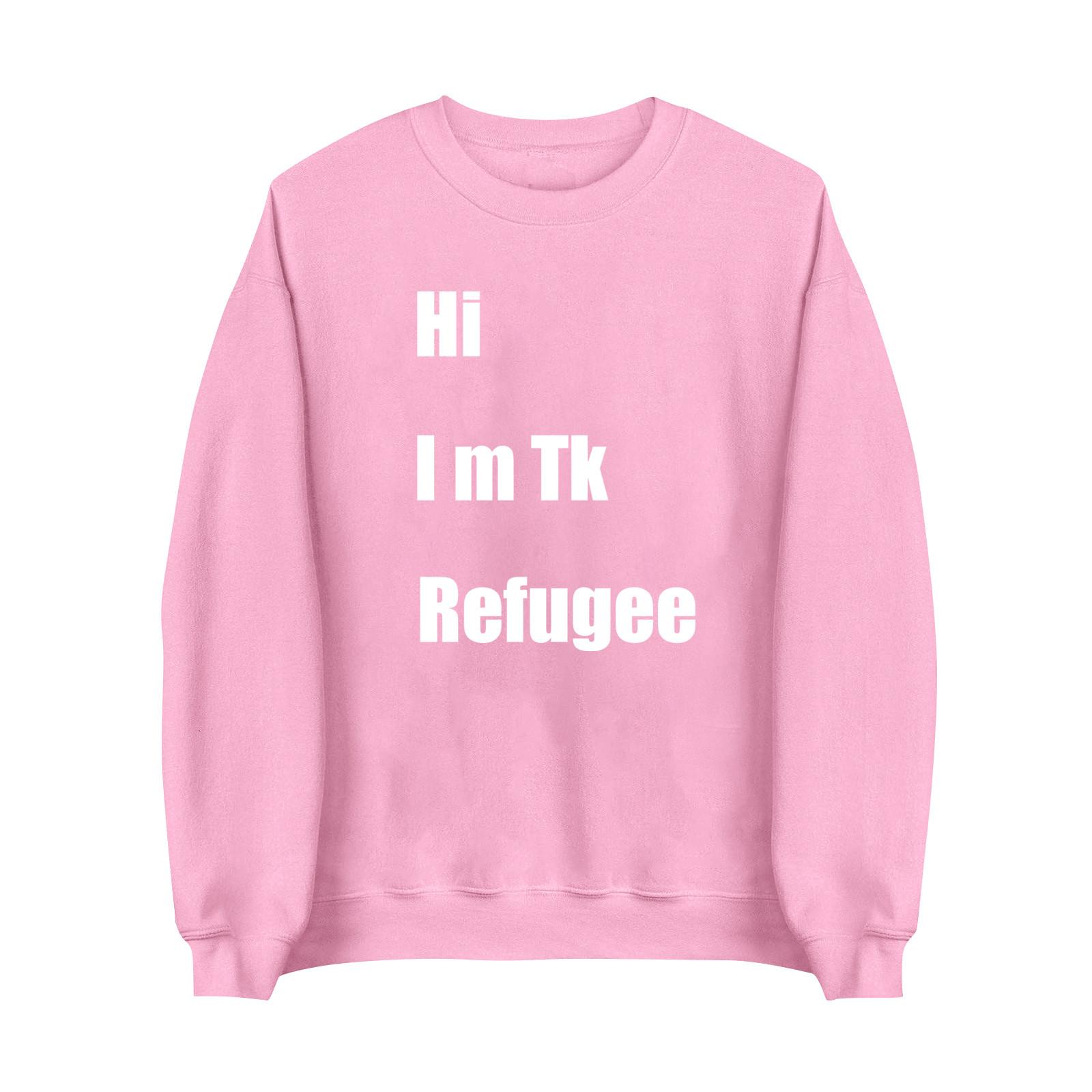 

Женская футболка, топы, свободные, модные и повседневные, с принтом ко Дню святого Валентина, с круглым вырезом и длинными рукавами S розовый