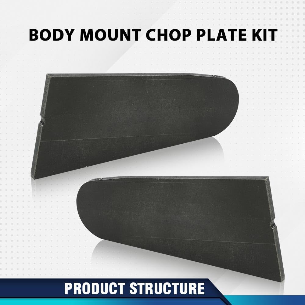 

PIT66 BMC Body Mount Chop Plate Kit Compatible with Toyota Tacoma 2005-2021,Fit Second & Third Generation Tacoma 2 PCS