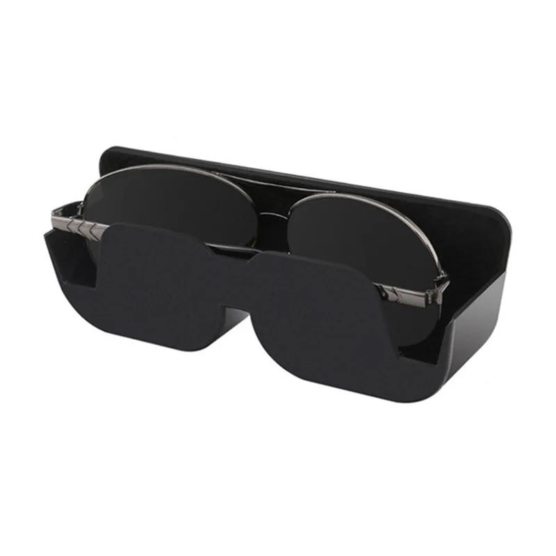

Car Sunglass Holder Large Capacity Car Glasses Organizer Adhesive Glasses Hanger Mounter Sunshade Clip Car Interior Accessories чорний