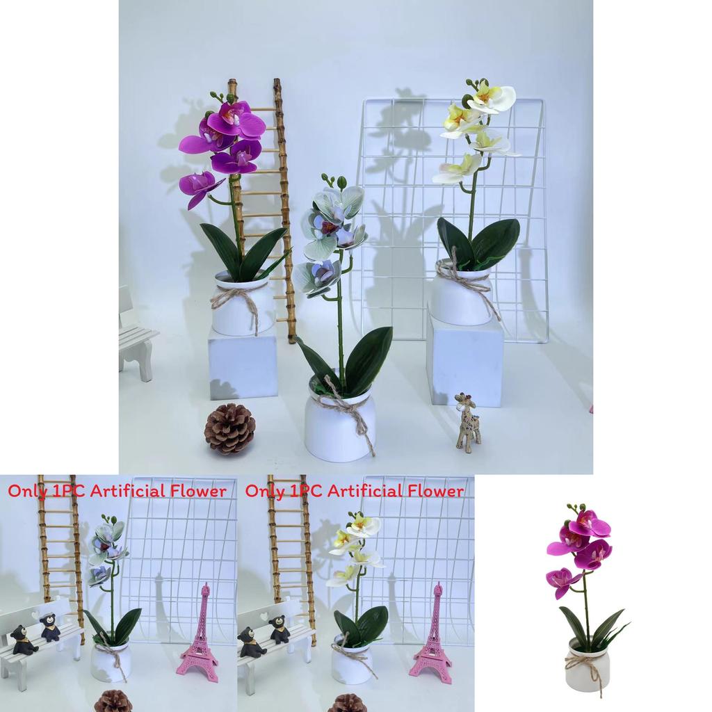 Phalaenopsis Faux Plant For Wedding Decoration And Home Indoor Display