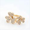 Butterfly Jewelry Set Romantic Bracelet Ring flower Necklace Earring Set Women Wedding Dinner Dress Accessories