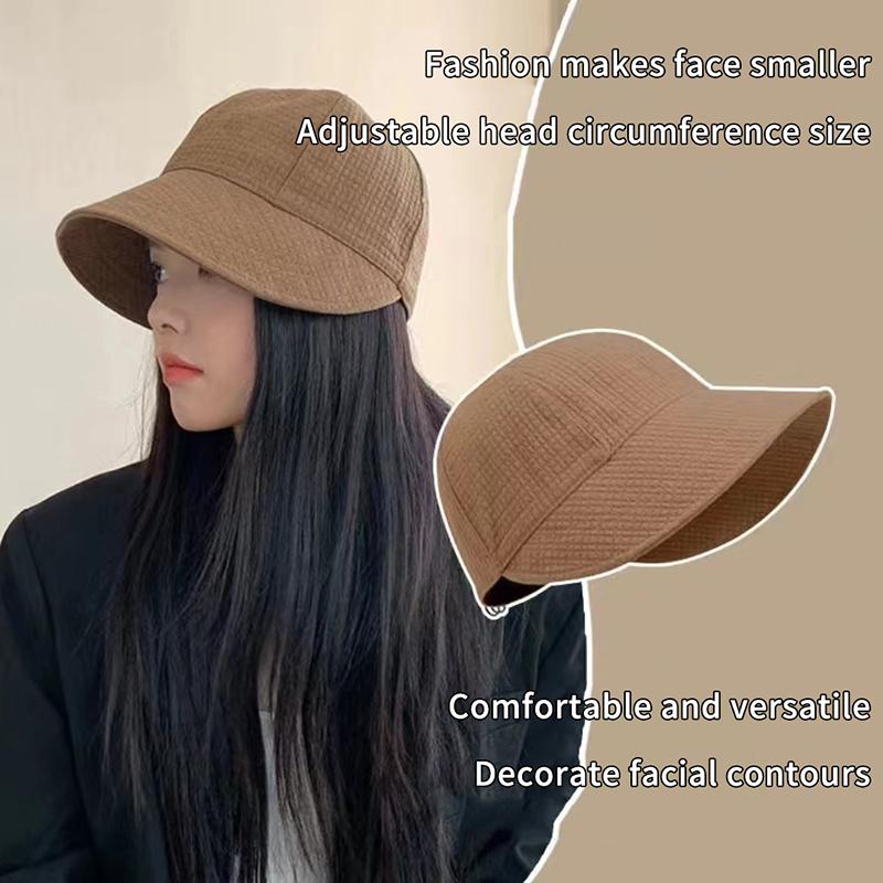 Women'S Solid Color Bucket Hat, Sunscreen Outdoor Sports Casual Bucket Hat, Ideal Choice For Gifts