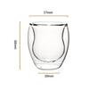 Tea Cup Drinking Heat Resistant Insulated Mug Multipurpose Glasses Double