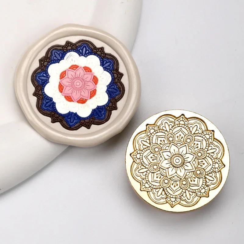 4Cm Large Chapter Head Series Sealing Wax Seal Fire Lacquer Seal Brass Chapter Head Craft Supplies Stamp Gift Handicrafts