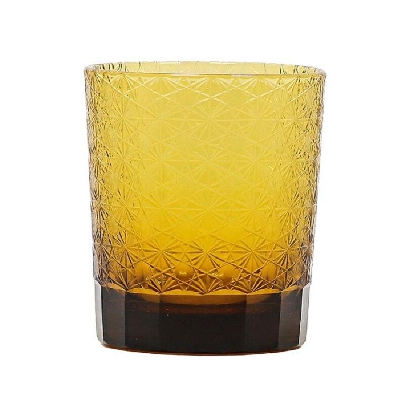 

Japanese Edo Kiriko Glass Old Crystal Fashioned Whisky Cup on Scotch Bourbon with Cocktail Cocktail Handmade Design | Engraving