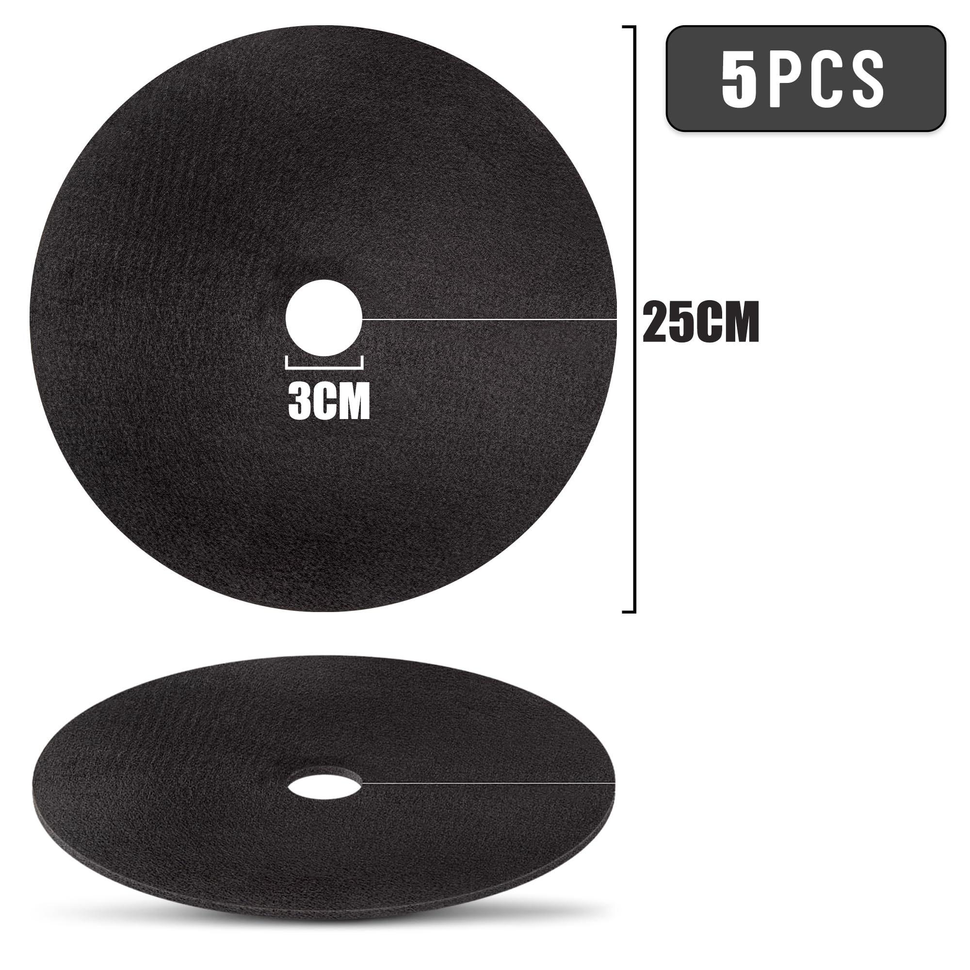 Weed Mat Non-Woven Tree Mulch Ring Tree Protector Mat Reusable Weed Barrier for Weed Control Root Protectio 5pcs