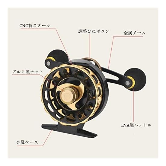 Kase Fishing Raft Reel Chinu Reel Raft Fishing Raft Reel Drop Fishing Left/Right Retrieve 3.6:1 Gear